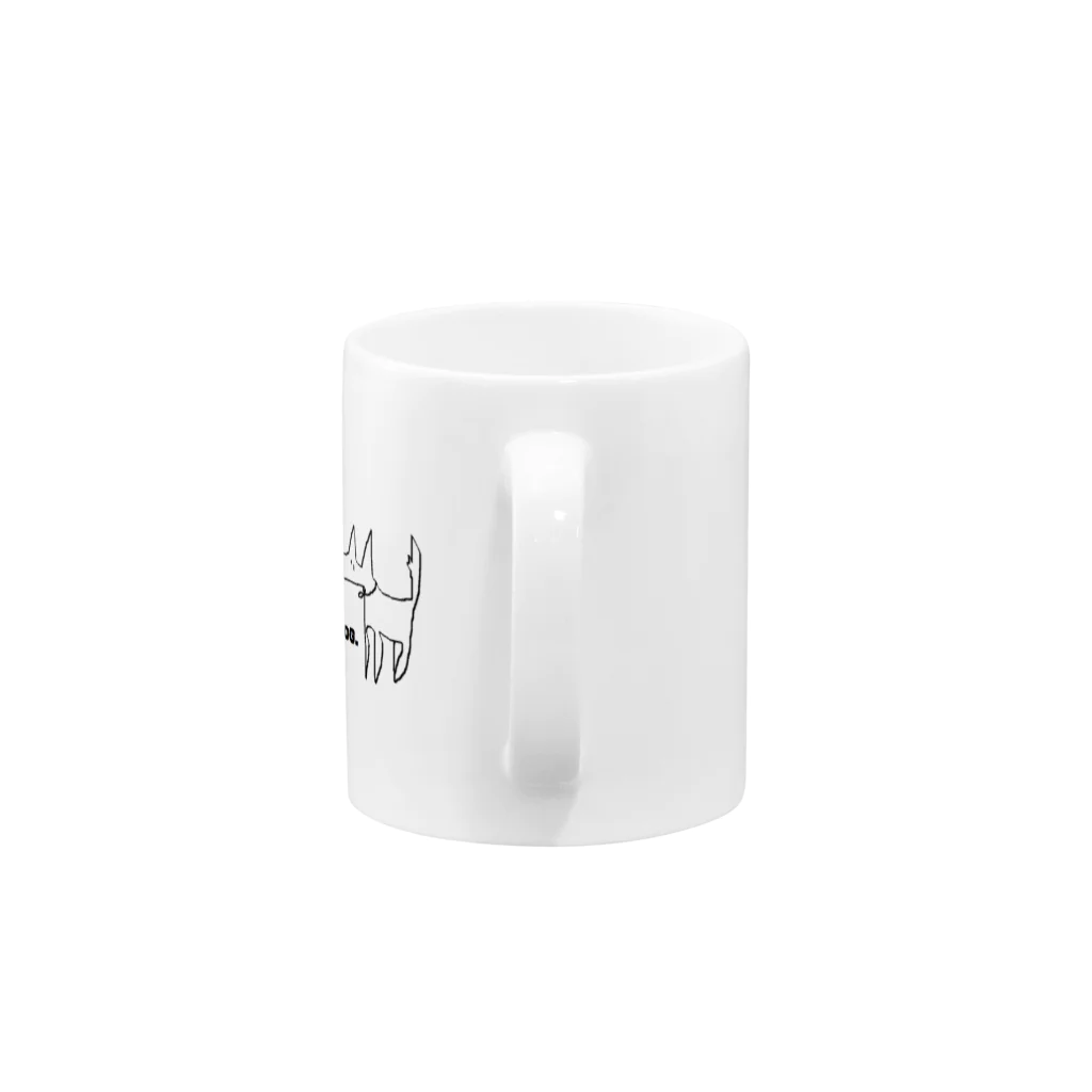 ニケのDOG. Mug :handle