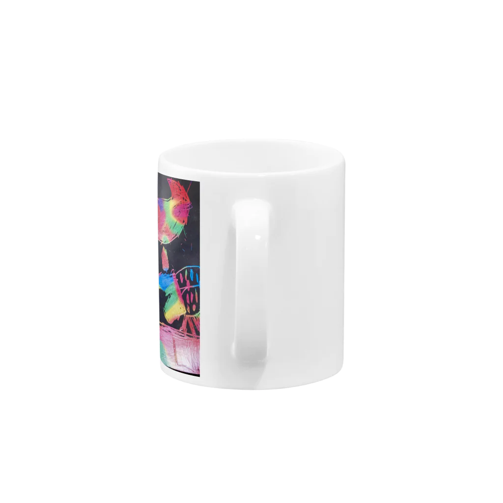 Pocket_moneyのママ大好きザウルス Mug :handle