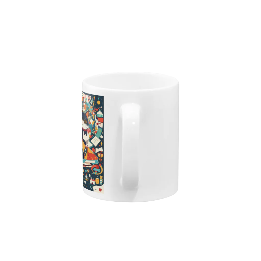 ai_dailylifeの猫 Mug :handle