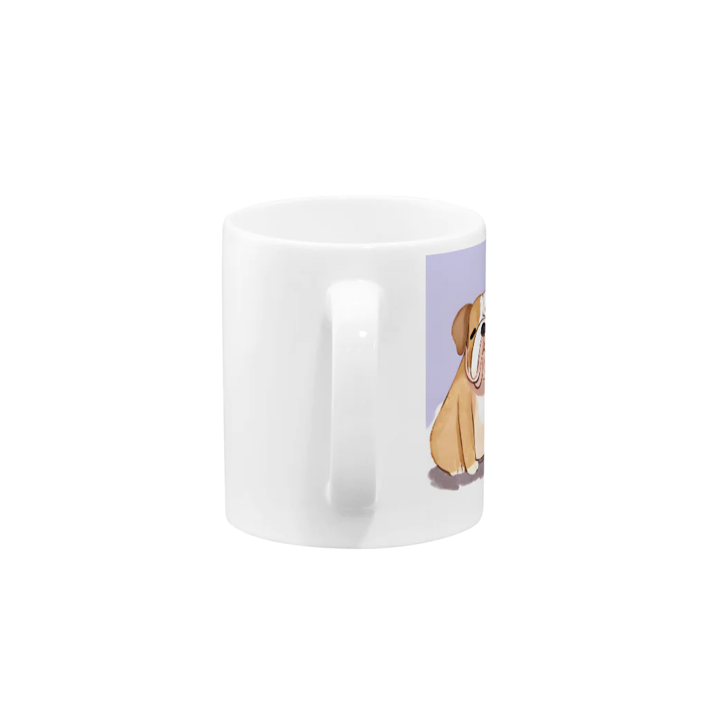 rinrinのブルドックくん Mug :handle