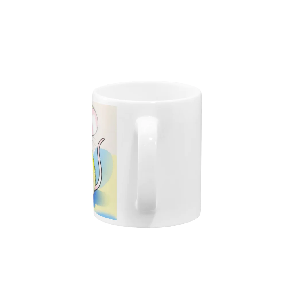 いちごソーダのねずみのスニーキー Mug :handle