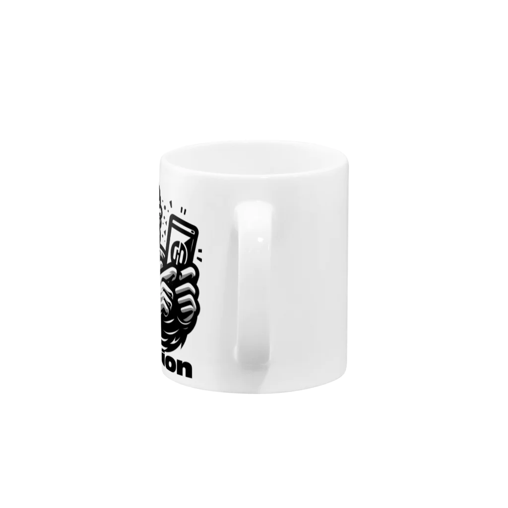 shime_savaの進化したゴリ Mug :handle