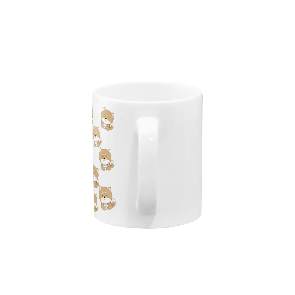 すぬおのあぐら犬MEISO Mug :handle