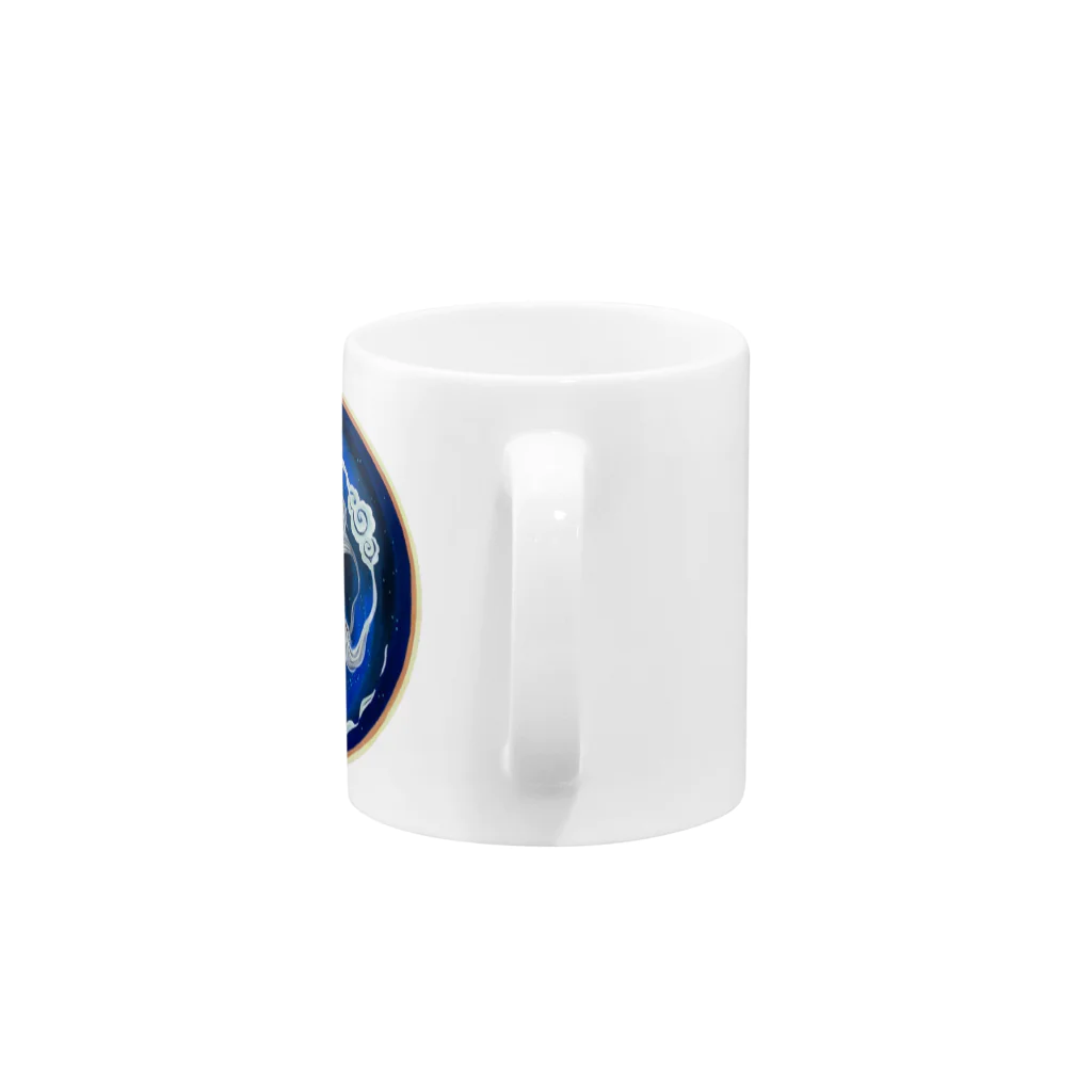 猫の頭の十三支・馬 Mug :handle