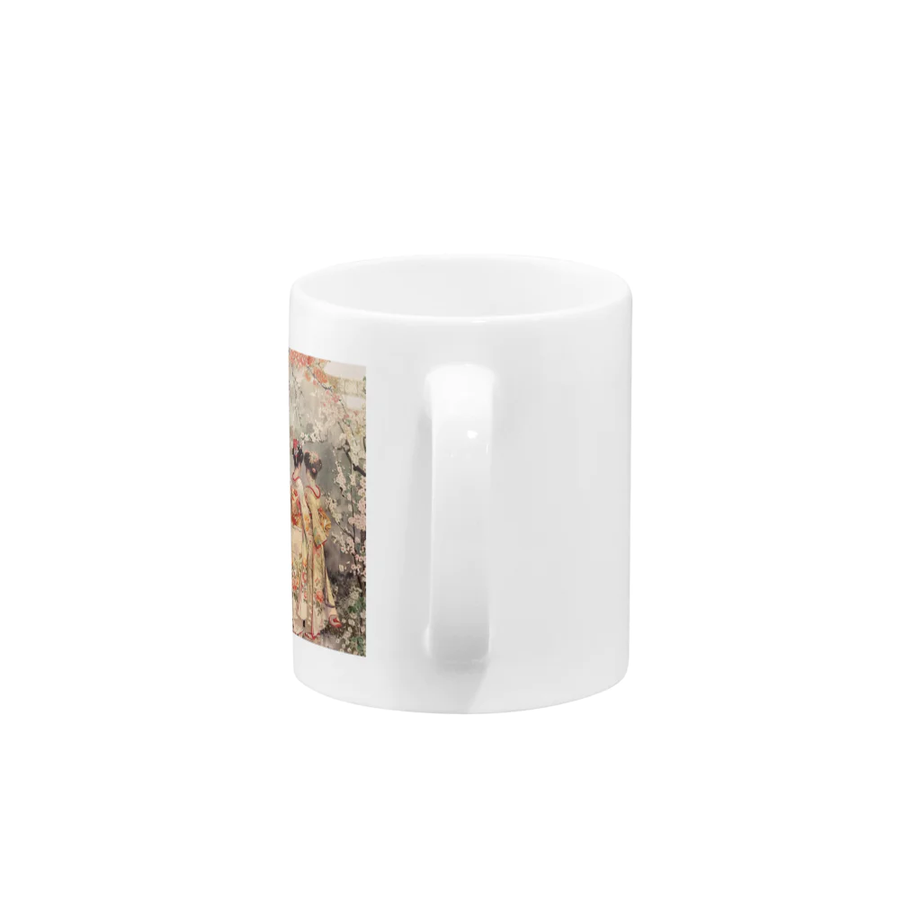 AQUAMETAVERSEの優雅な花見桜の花満開　なでしこ1478 Mug :handle