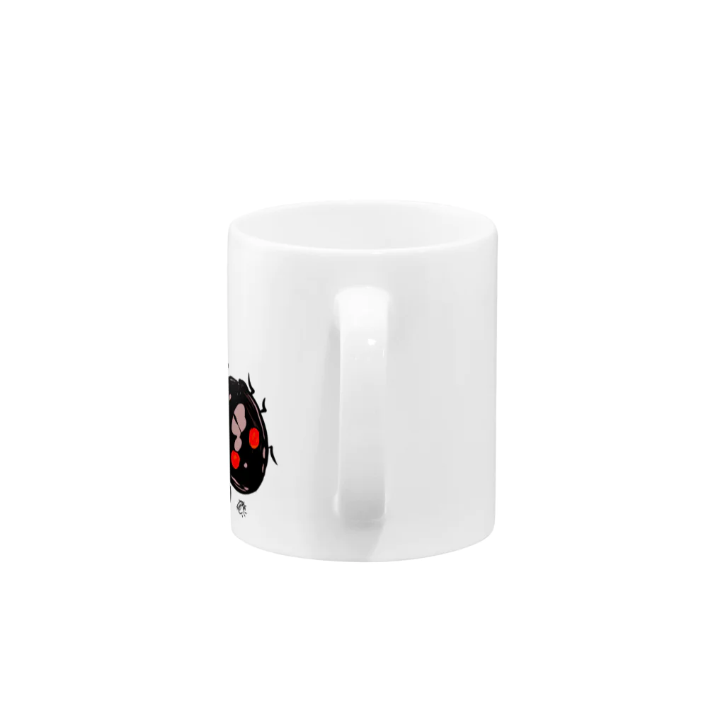 Ladybugcolorのヒメアカホシ Mug :handle