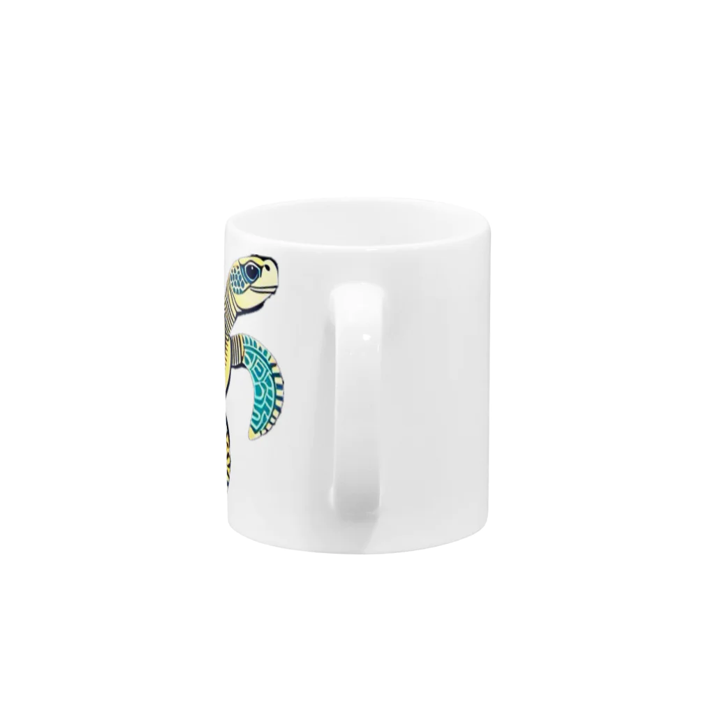 海坊主のトライバルートル Mug :handle