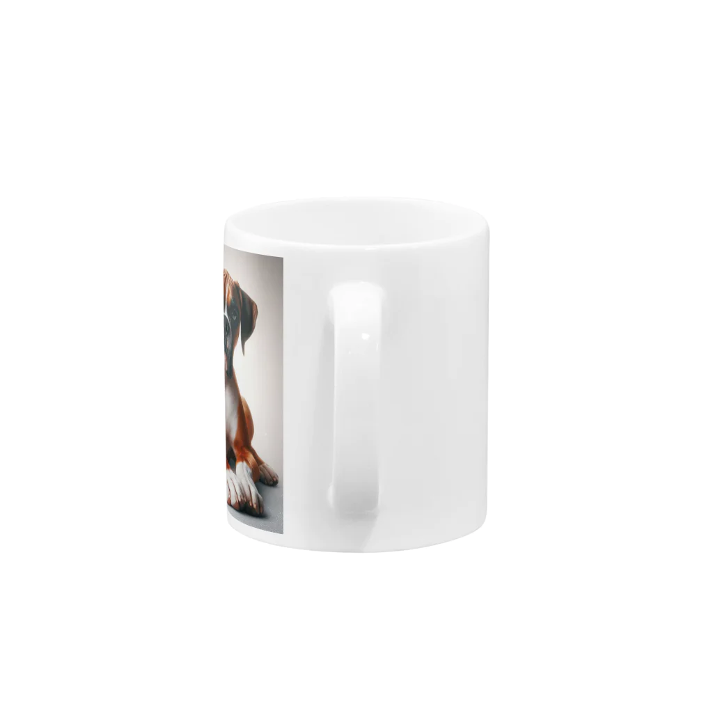 mameno_shinの猫と犬 Mug :handle