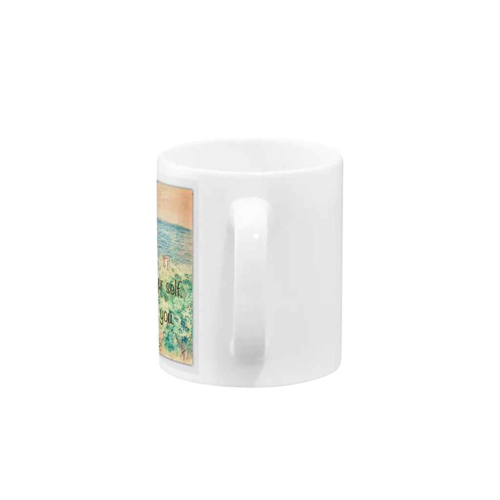 Natural_style*の岬の海の家風景画... Mug :handle