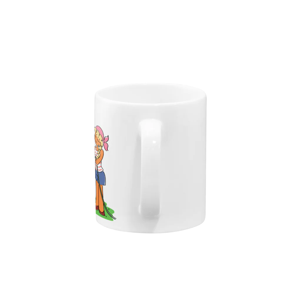 白玉係長のお庭のふたり Mug :handle