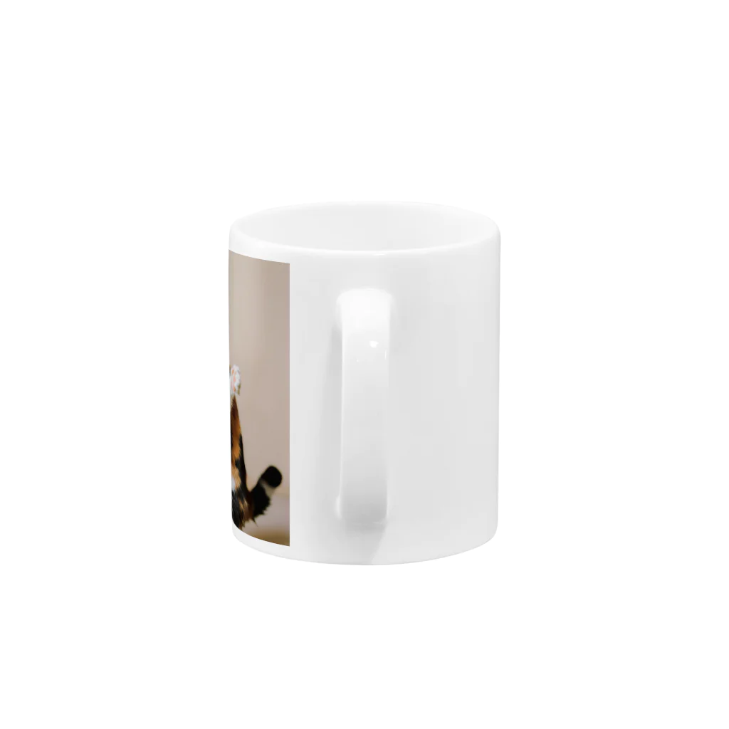 shadowshadowの三毛猫 Mug :handle