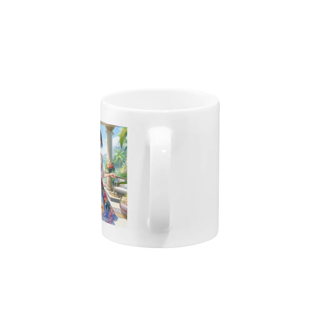 かるるんショップの夏と南国と休日と Mug :handle