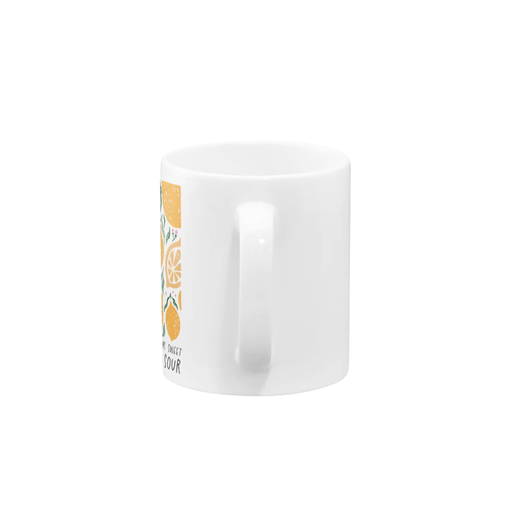 NatureDesignStoreのレトロレモンの哲学 Mug :handle