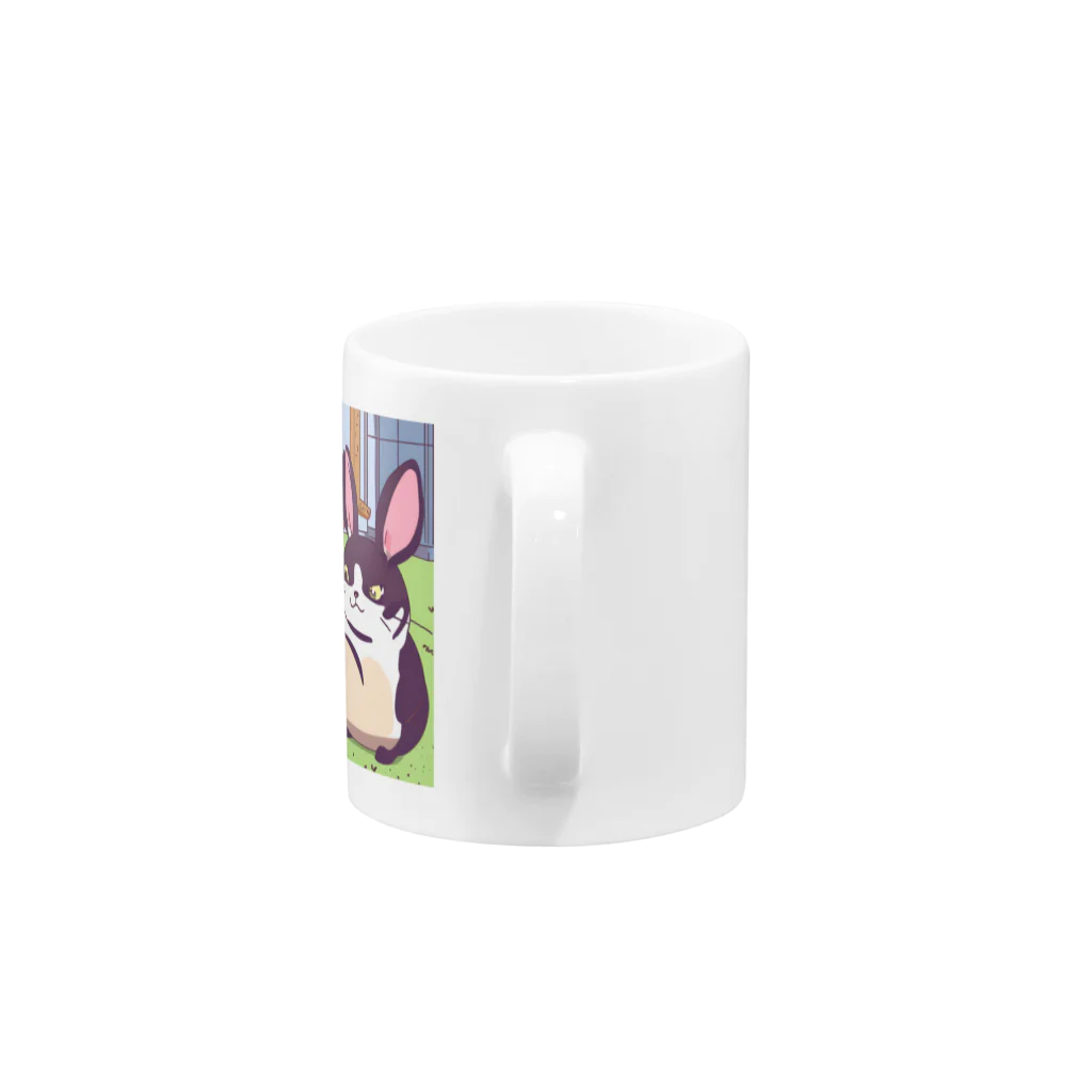 WhimsyWaresのうさぎ Mug :handle