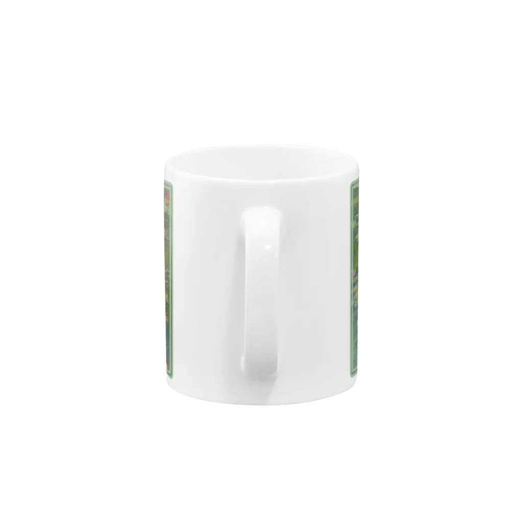 Color Rieのモネの睡蓮画 Mug :handle