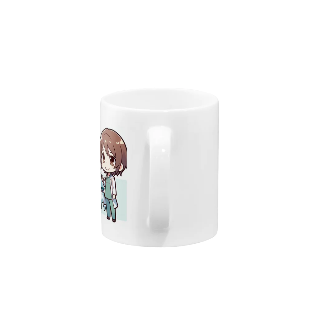 noBuのほほえましい歯医者 Mug :handle