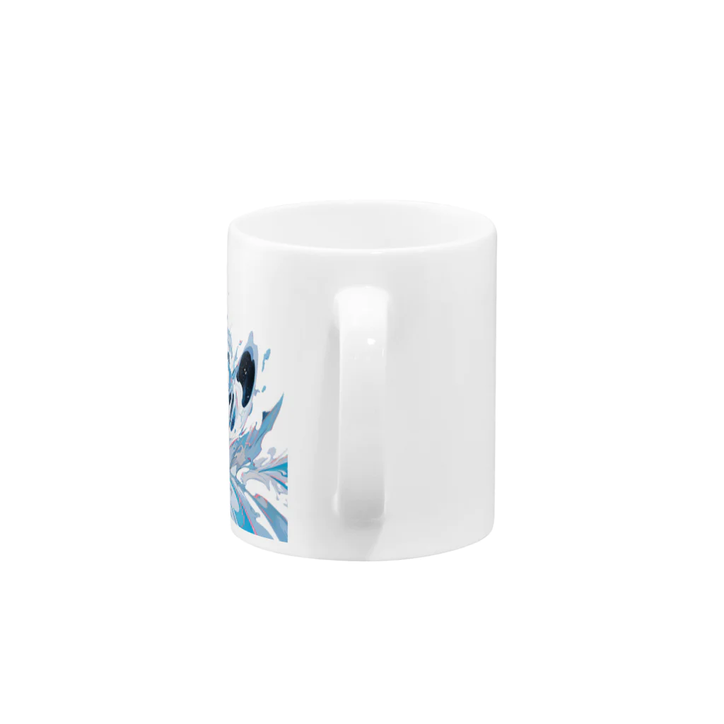 レオレオレオのレオの抽象画アート Mug :handle