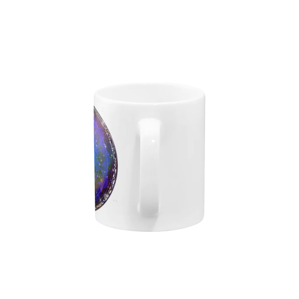 💖宇宙整体♪🌈♪こころからだチャンネル♪💖の宇宙曼荼羅　cakra version Mug :handle