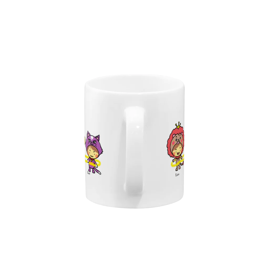 きゃらめる屋のdensya gokko animals Mug :handle