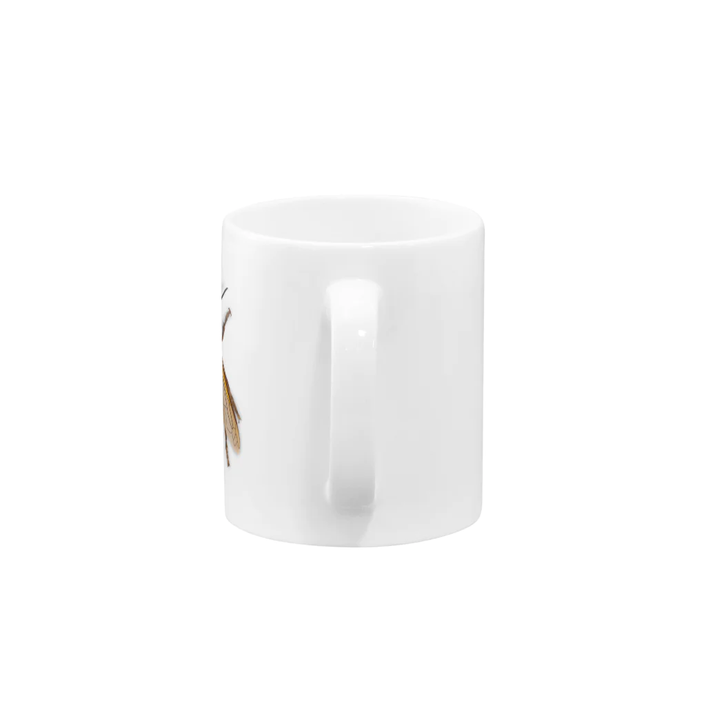 Drecome_Designのいたずらデザイン(ちょっとスズメバチついてますよ) Mug :handle