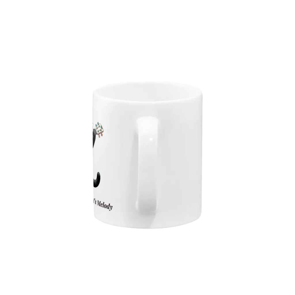 チェリモヤのねことウクレレ Mug :handle