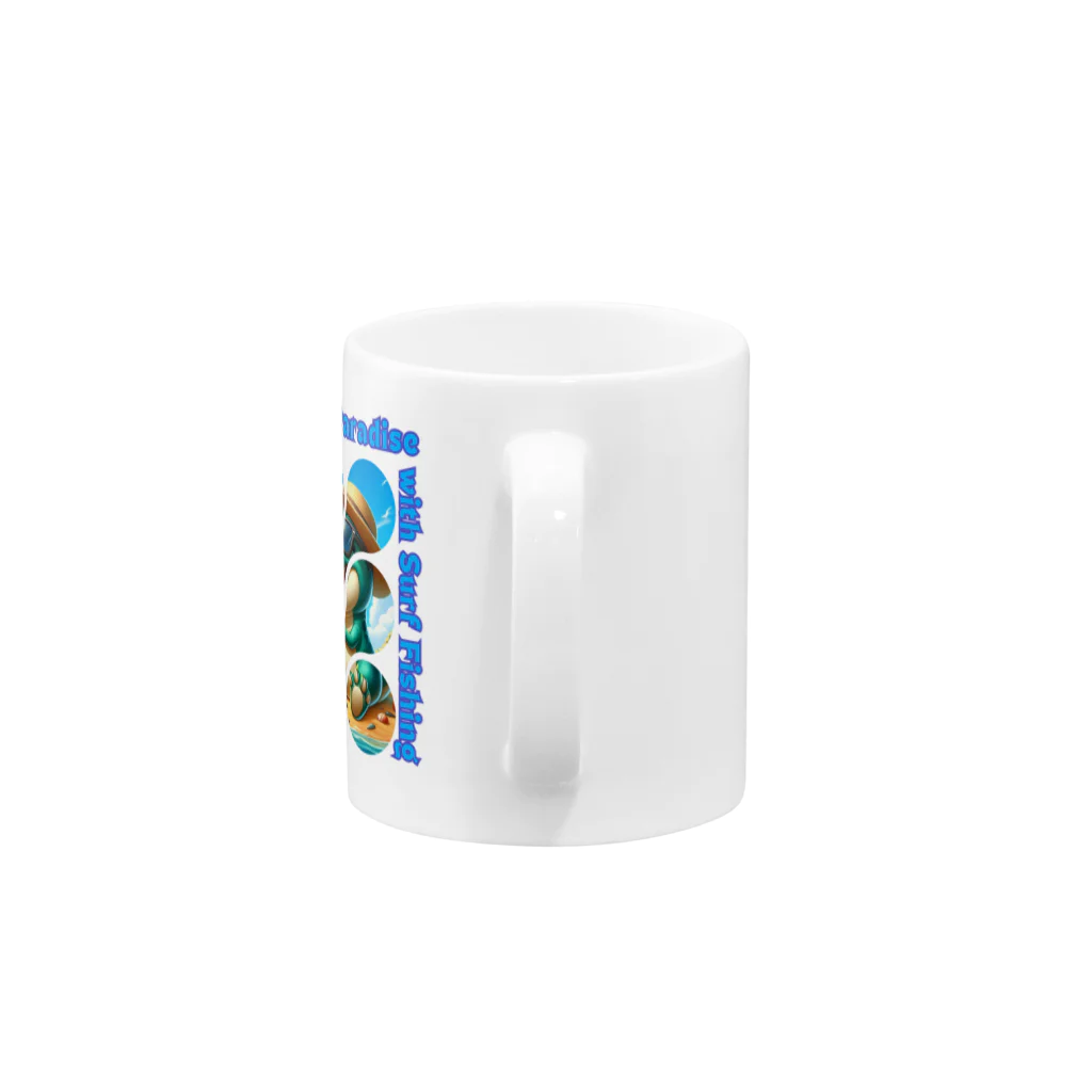 H.webPのAmaxsa釣り人の楽園-Angler's Paradise Mug :handle