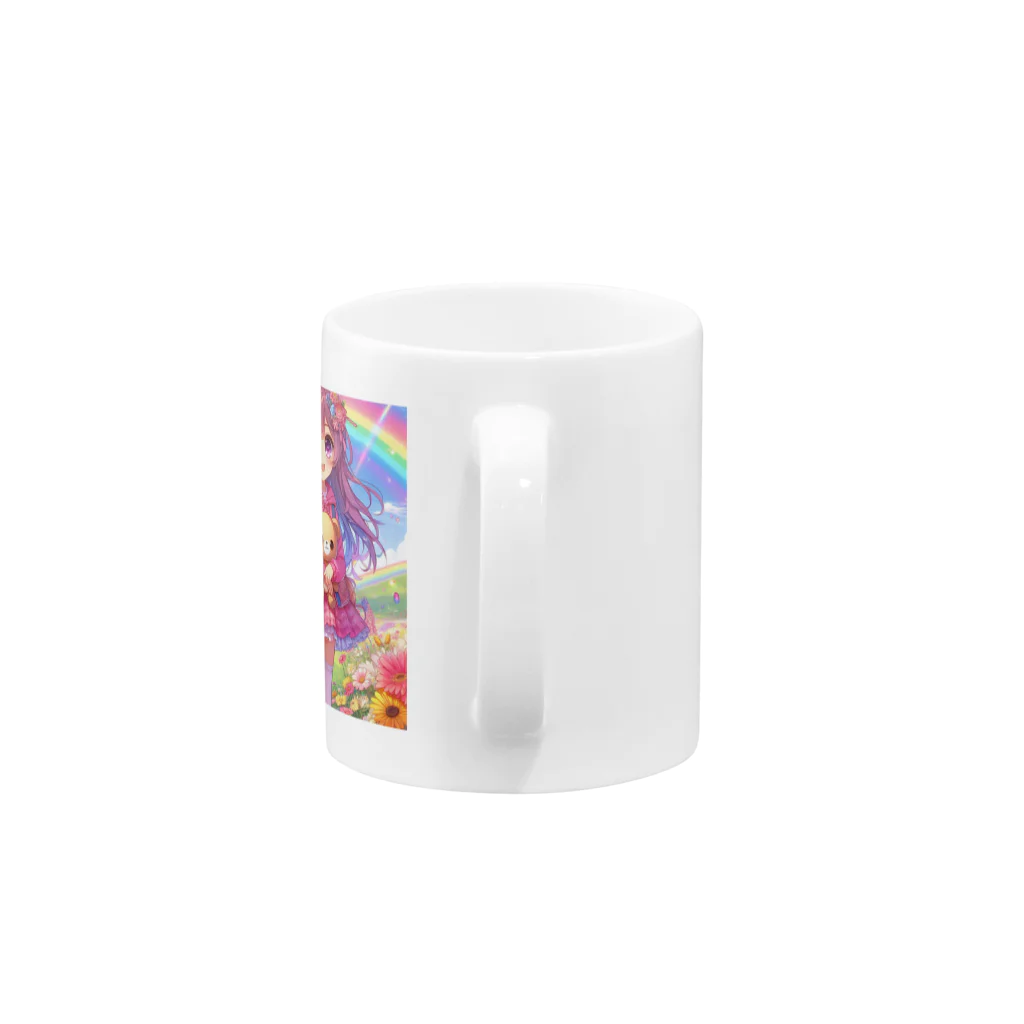 aaammmamのロリ　少女　ピンク髪 Mug :handle