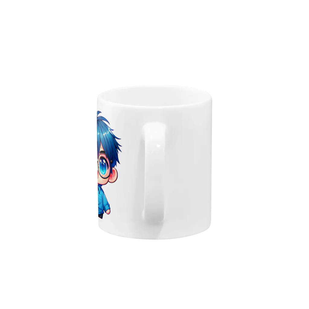 ちょいぽちゃシリーズ、旅行屋さんのちょいボチャ勇太くんキャラグッズ Mug :handle