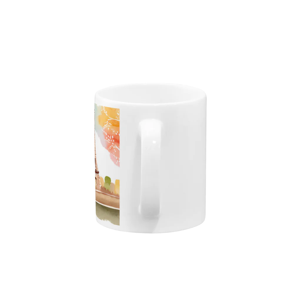tyu-ripuのparis spring Mug :handle
