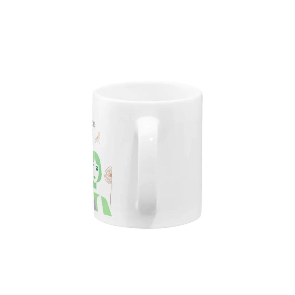 voicelibreのGeometric Silhouettes Mug :handle