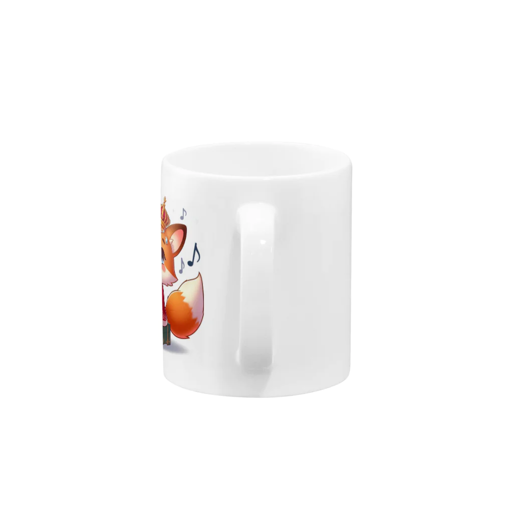 桃の花の歌うキツネの王子さま Mug :handle