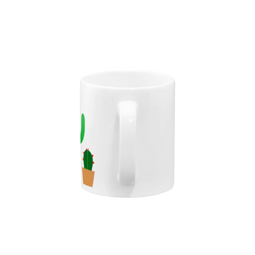 yellowgreenのサボテン　さぼてん Mug :handle