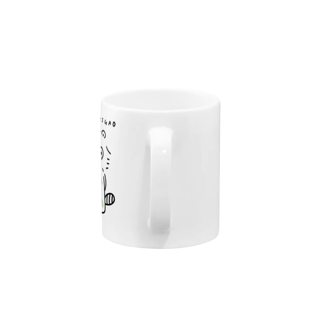 シナオカリオのたぬき顔 Mug :handle