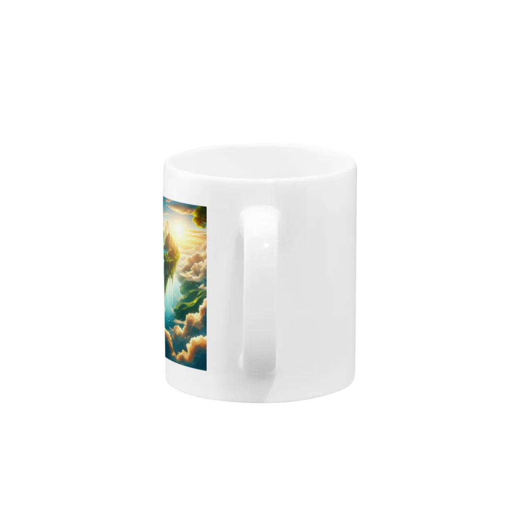 DQ9 TENSIの空高く浮かぶ伝説の島 Mug :handle