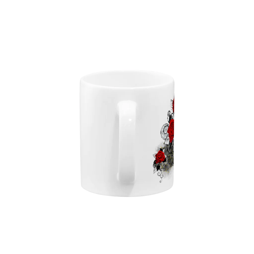 CHIBE86のMechanic Roses（メカニック・ローズ） Mug :handle