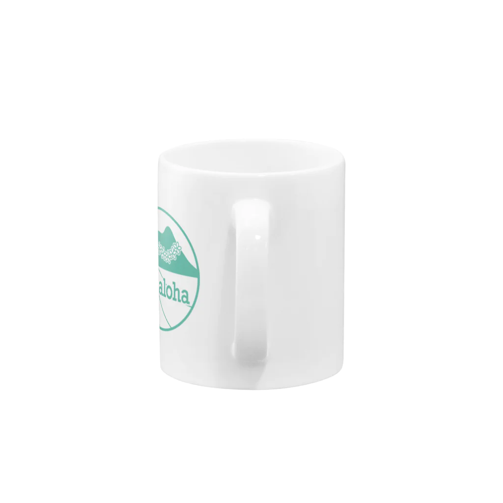 mahaloha808のmahaloha 丸ロゴ Mug :handle