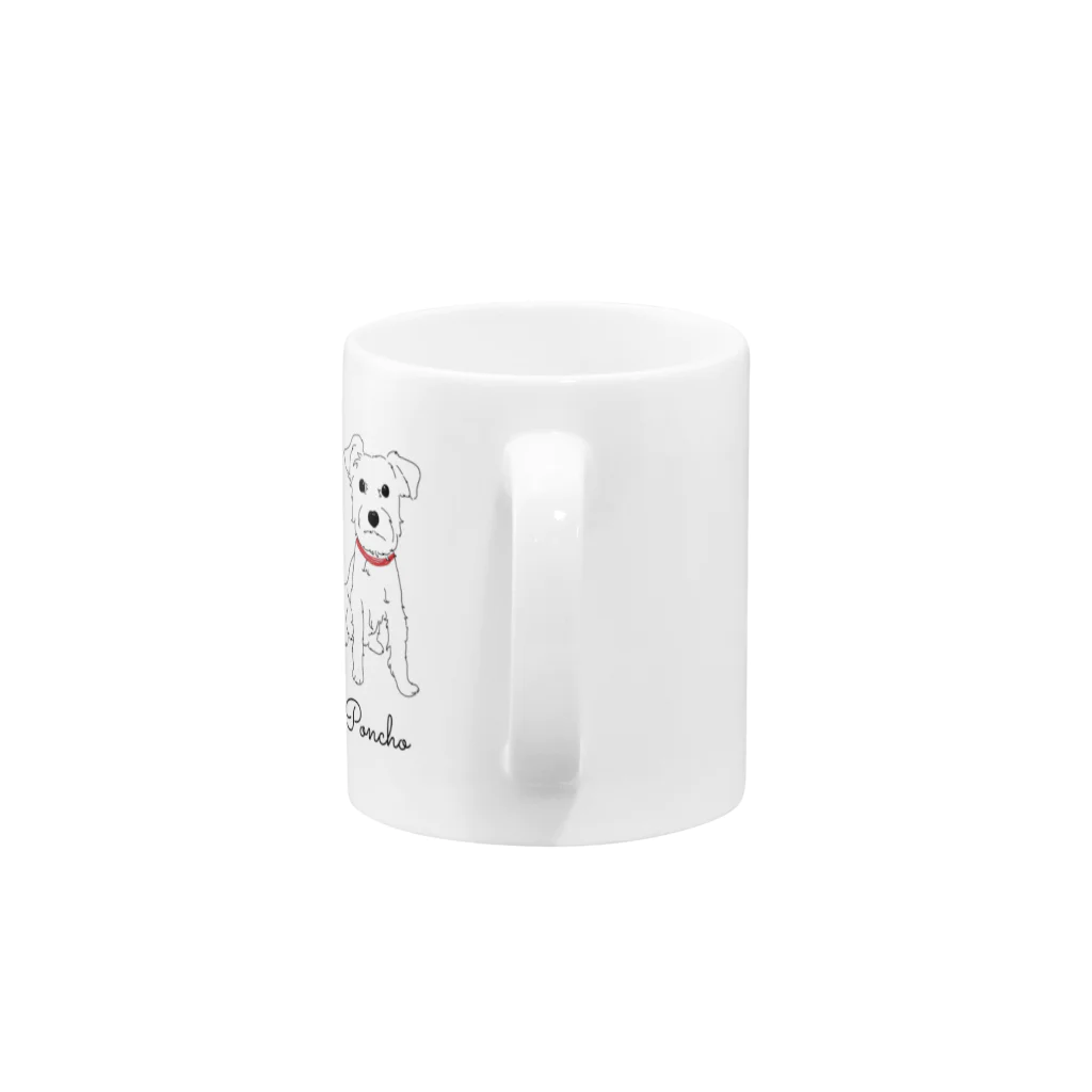 わんすきのPonchoくん Mug :handle