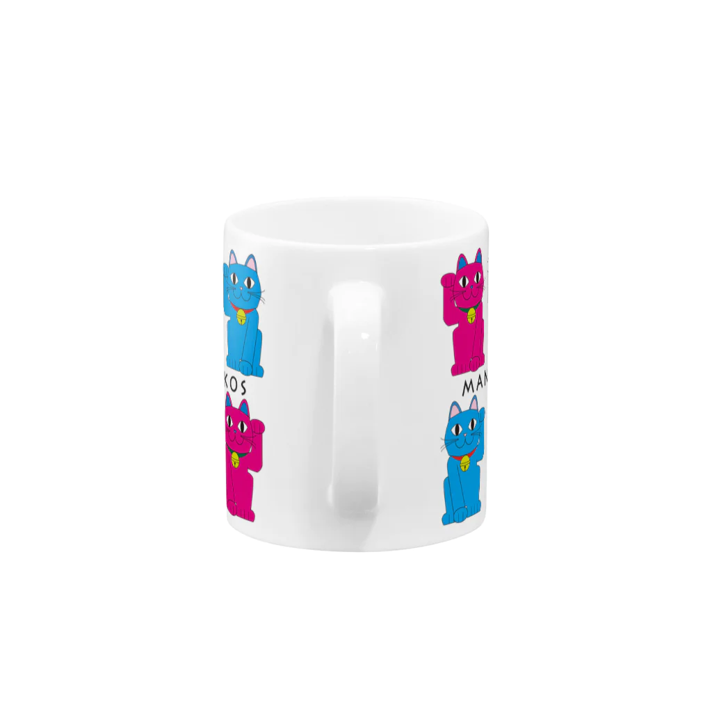 NANAKO DECORATIONのまねきねこズ Mug :handle