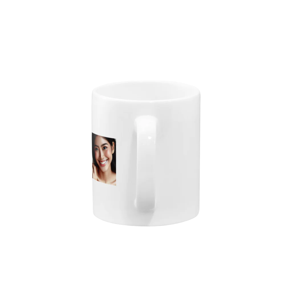 taka787jpの笑顔で Mug :handle