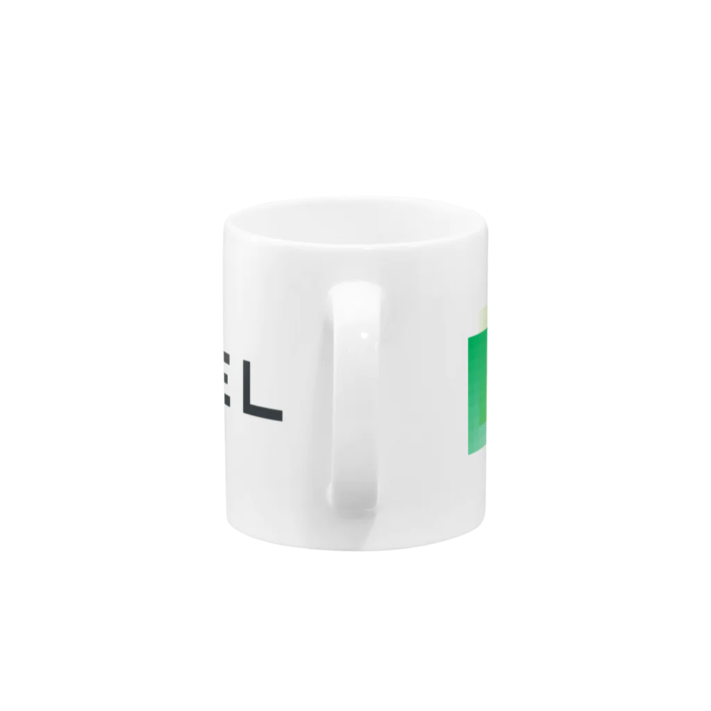 lpixelのコーポレートシリーズ（白地専用） Mug :handle