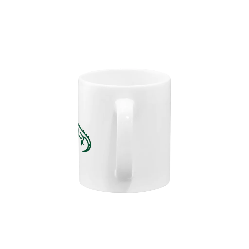 waniwanipanikuの緑のワニ Mug :handle