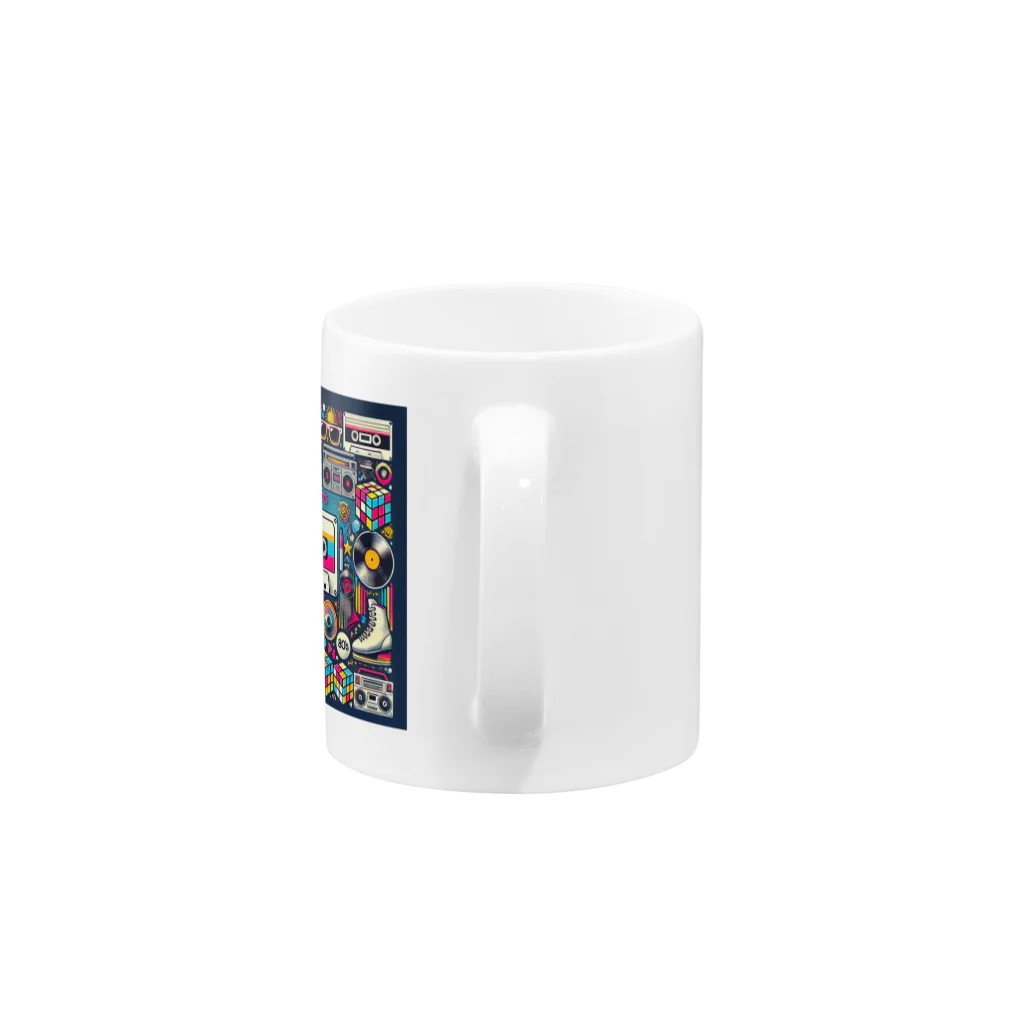 keyworks_shopの昭和レトロ80年代カセット Mug :handle