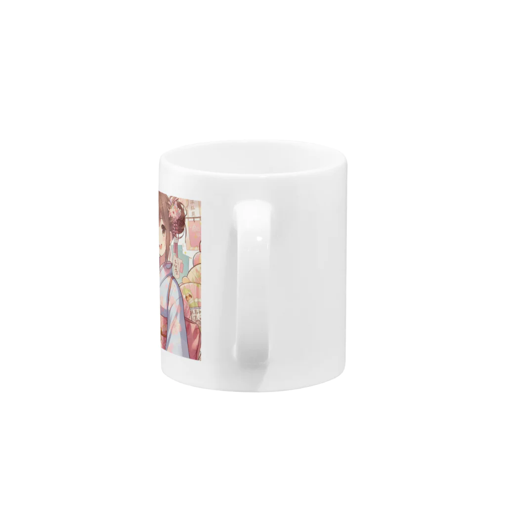 yukatagirlsのお祭り好きのＪＫ Mug :handle