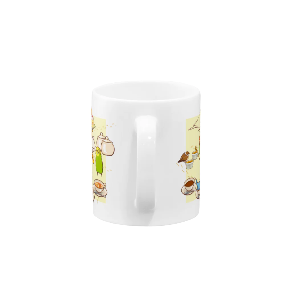 ことりスイーツのことりとお菓子のマグカップ Mug :handle