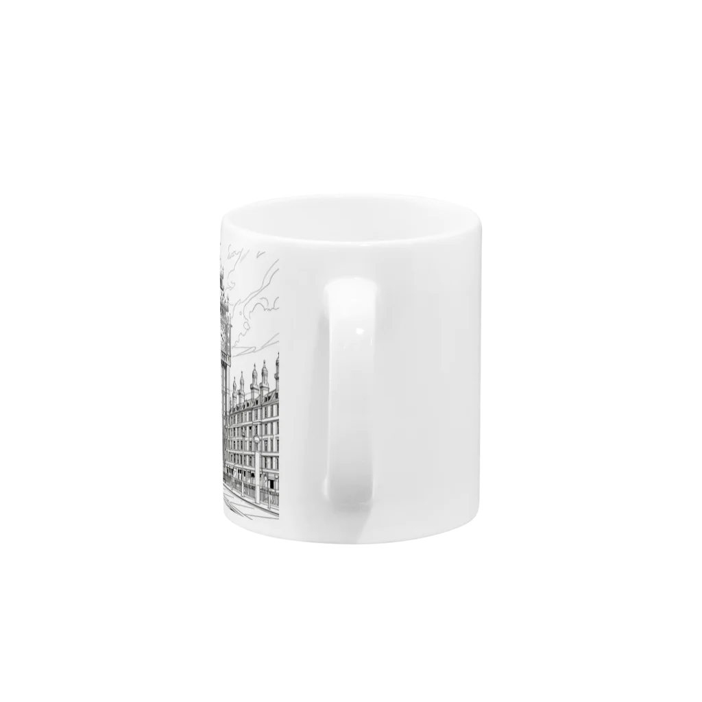 ZZRR12のロンドンの時計塔 Mug :handle