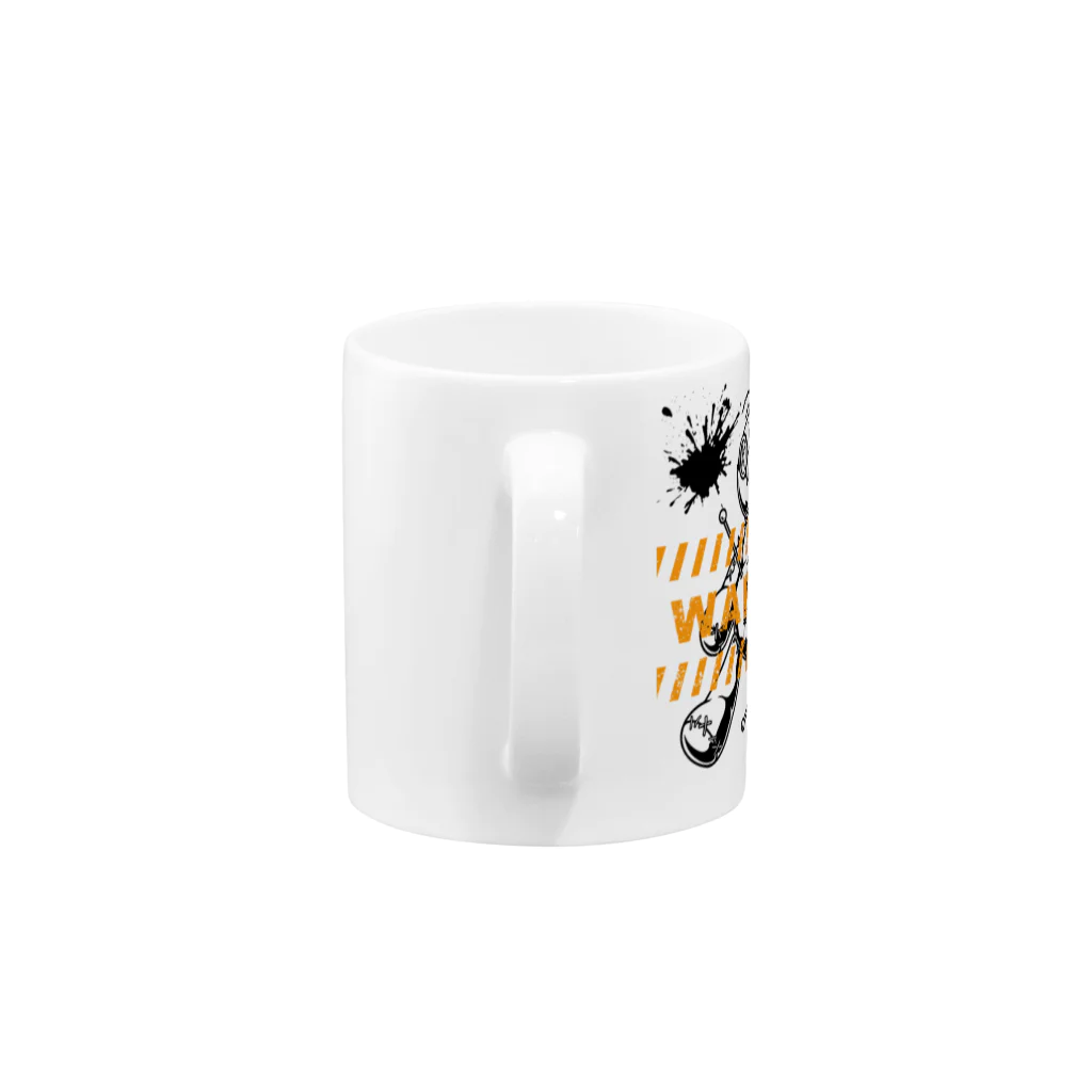 CHIBE86のWARNING Mug :handle