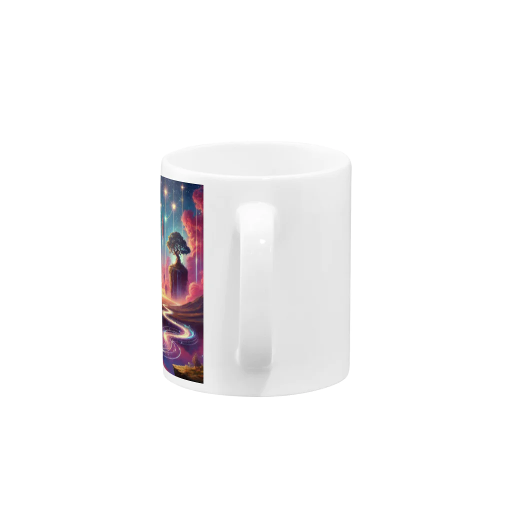 KIglassesのJourney Beyond the Horizon - 無限の旅路 Mug :handle