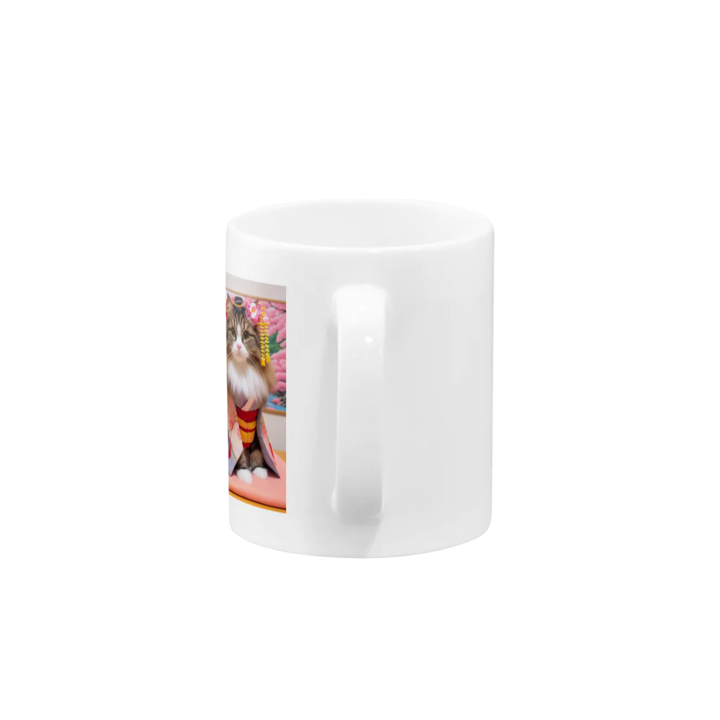 sophie138の舞妓ネコおにゃん Mug :handle