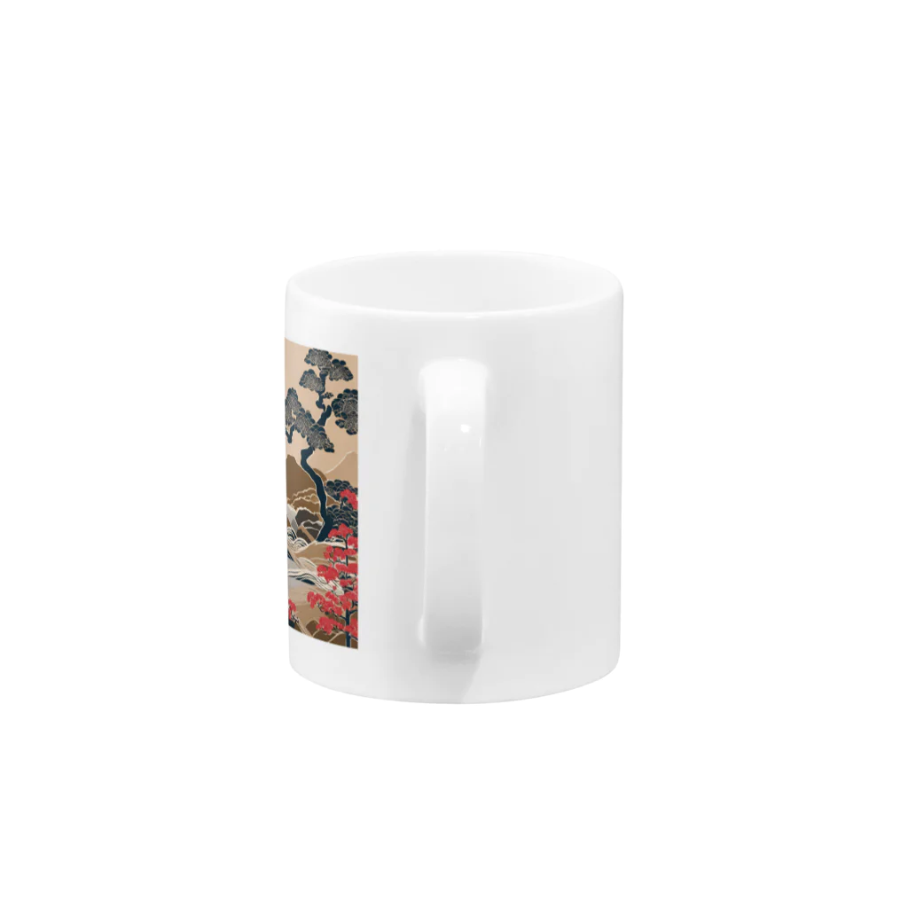 横里沙里の和の彩り Mug :handle