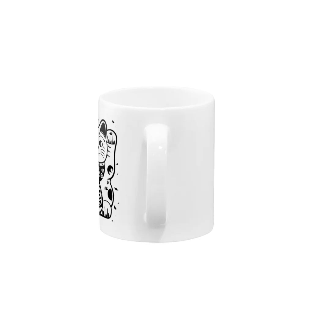 テロメアクリエイト の招き猫 Mug :handle